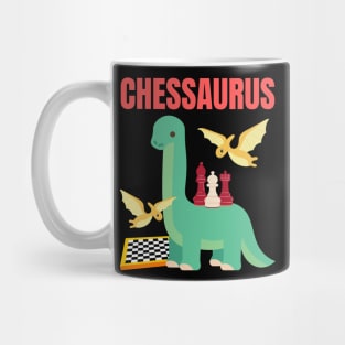 Chessaurus Dino Dinosaur Chess Lover Gaming Gifts Mug